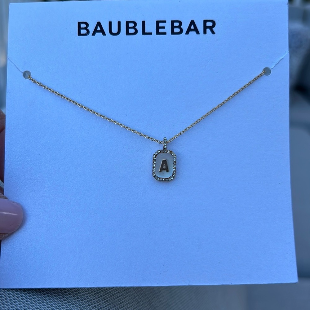 Initial Pendant Necklace
BaubleBar NWT A